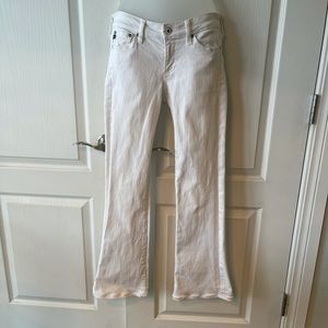 Ag Adriano Goldschmied White Flare Jeans